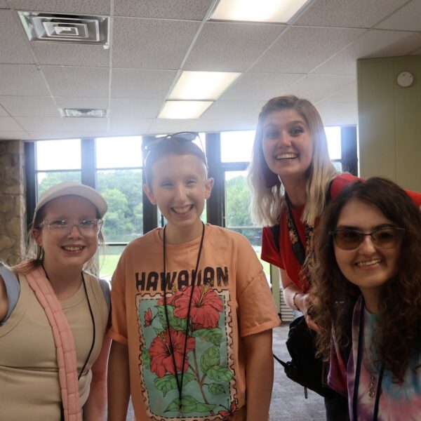 campers on their first day at camp