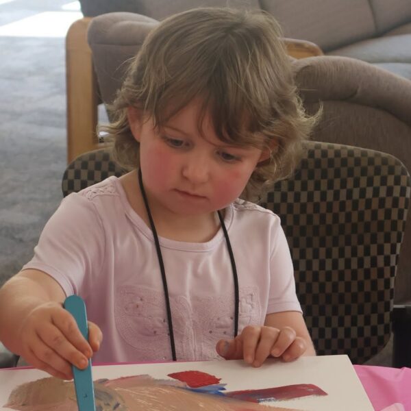 campers painting